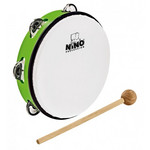 NINO Percussion (Meinl) ABS Tamburine 8", Grass-Green - Fűzöld csörgődob NINO51GG kép, fotó